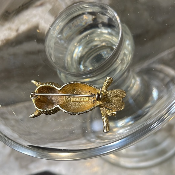 Vintage Owl Brooch Sphinx Jewelry - Picture 3 of 10